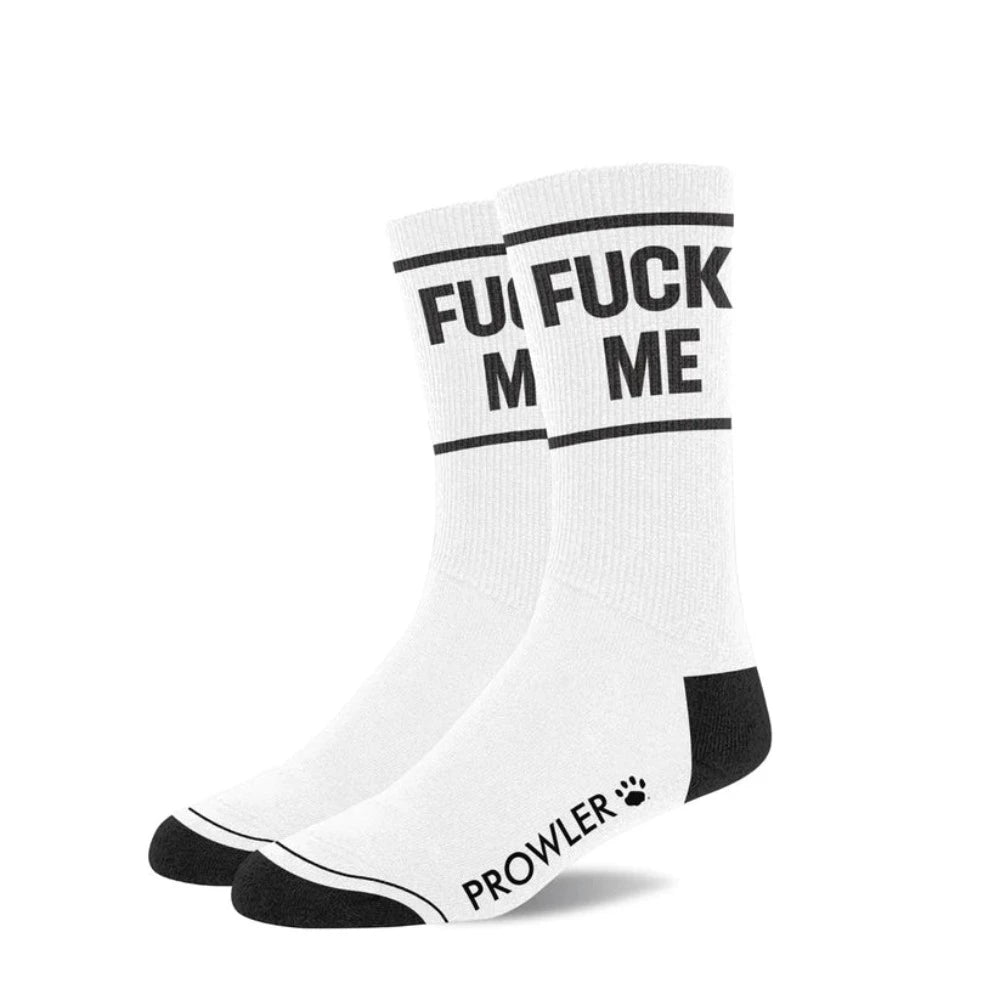 Silicone pulse rings-Prowler ''Fuck Me'' Socks -White