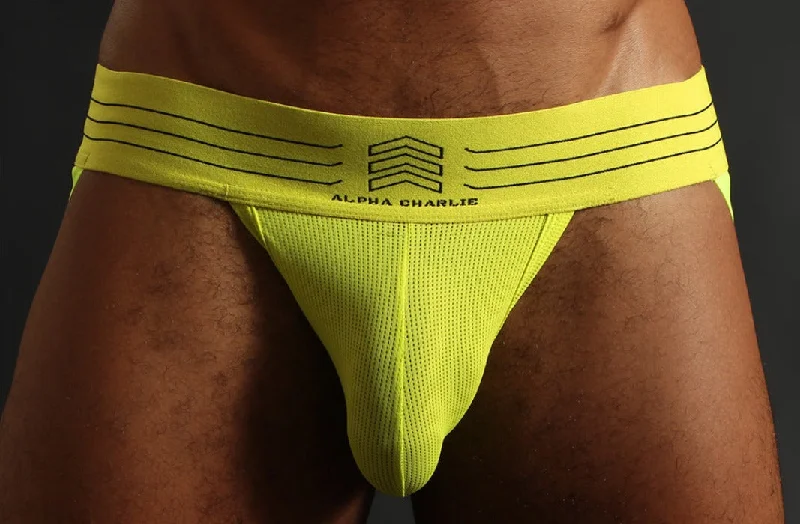 Silent clit air toys-Alpha C ''Neon Yellow'' Basic Jock