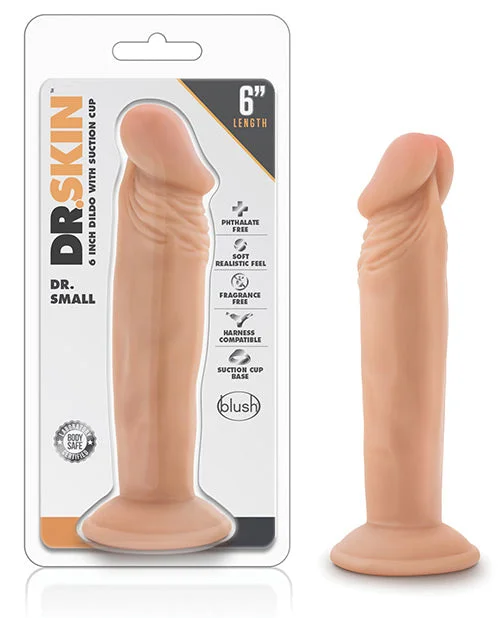 BDSM toy whip patterns-Blush Dr. Skin Dr. Small 6" Dildo - Vanilla