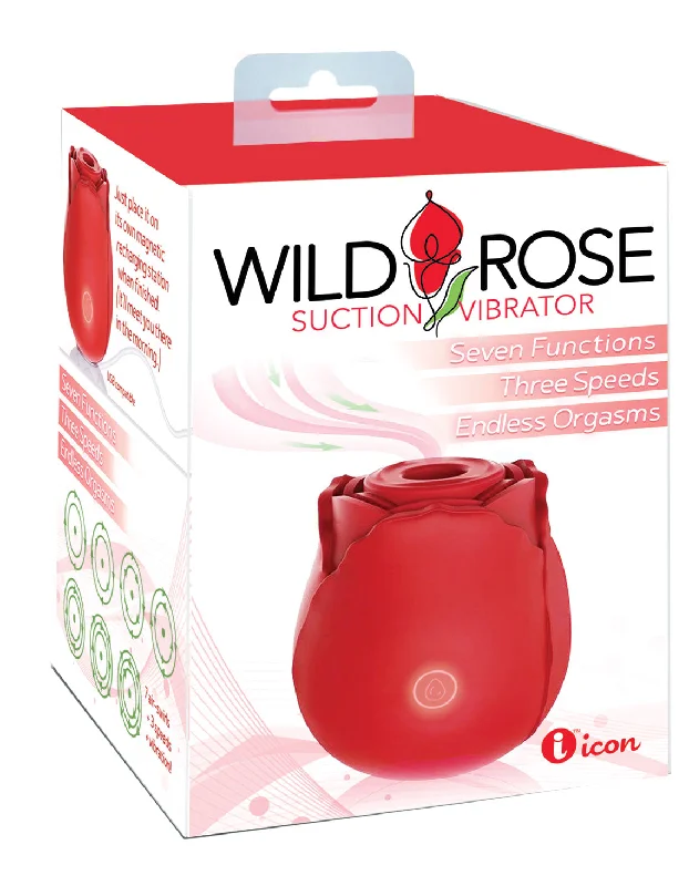 Vibrator own bliss-Wild Rose Suction Vibrator - Red