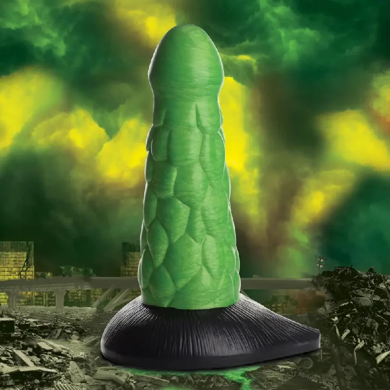 battle-ready-dildo-Radioactive Scaly Reptile Dildo Thick Silicone Fantasy Dildos Creature Dildos