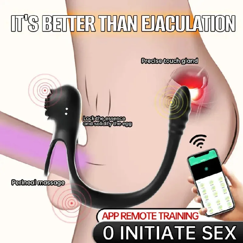 cock ring virtual tour-2-In-1 Smart Vibrating Silicone Cock Ring