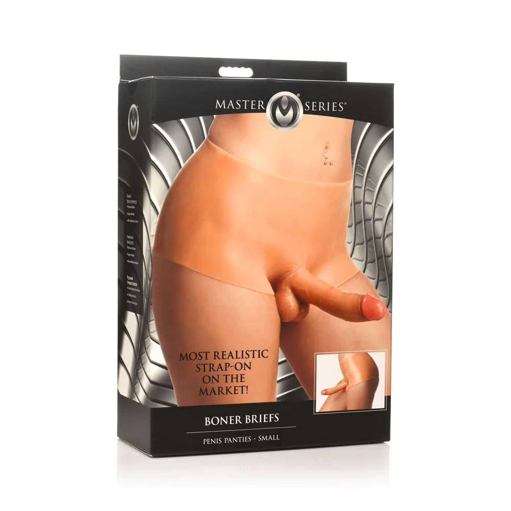 Couples clit stimulators-Master Series ''Boner Brief'' Strap-On -SMALL