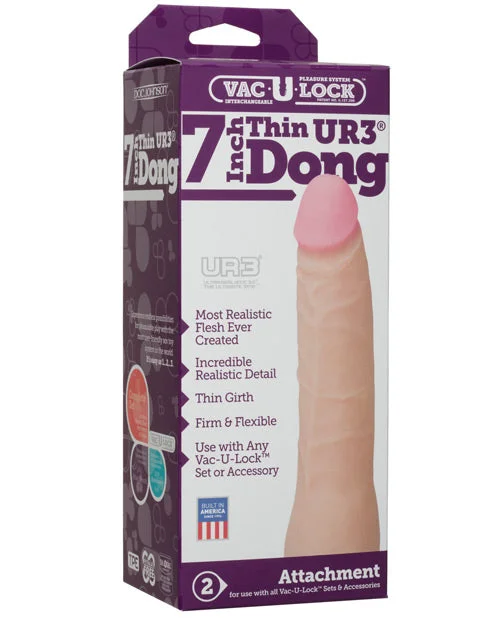 BDSM toy harness ideas-Vac-U-Lock 7" Ultraskyn Dong