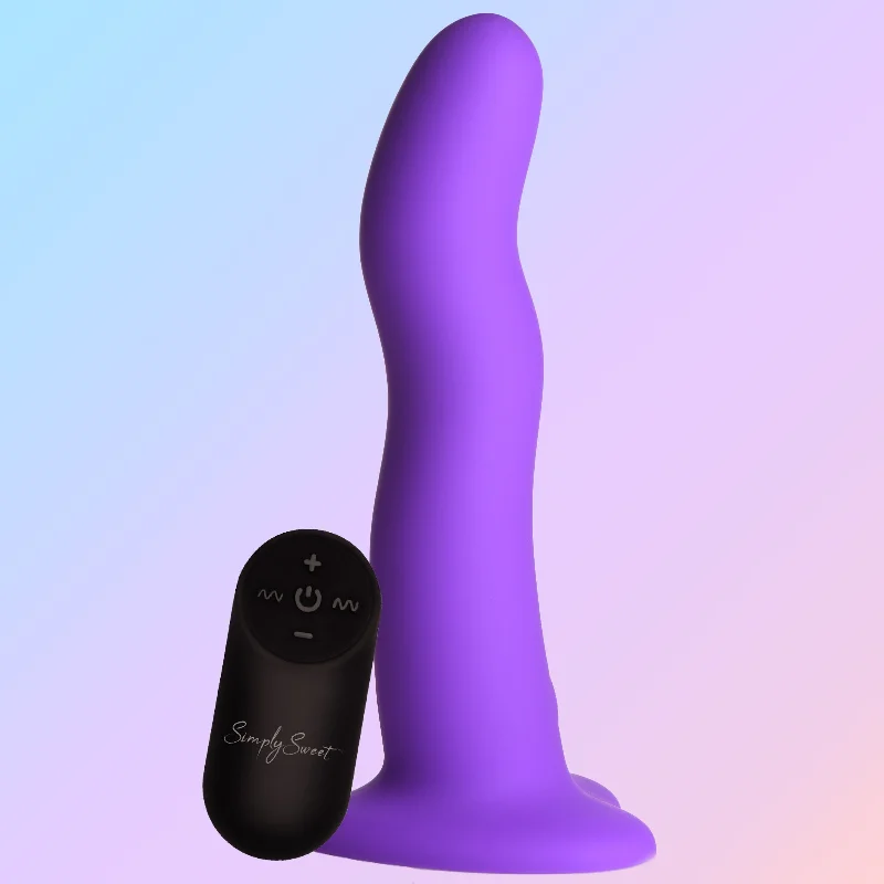 Vibrator wipe clean-21X Vibrating Wavy Silicone Dildo w/ Remote