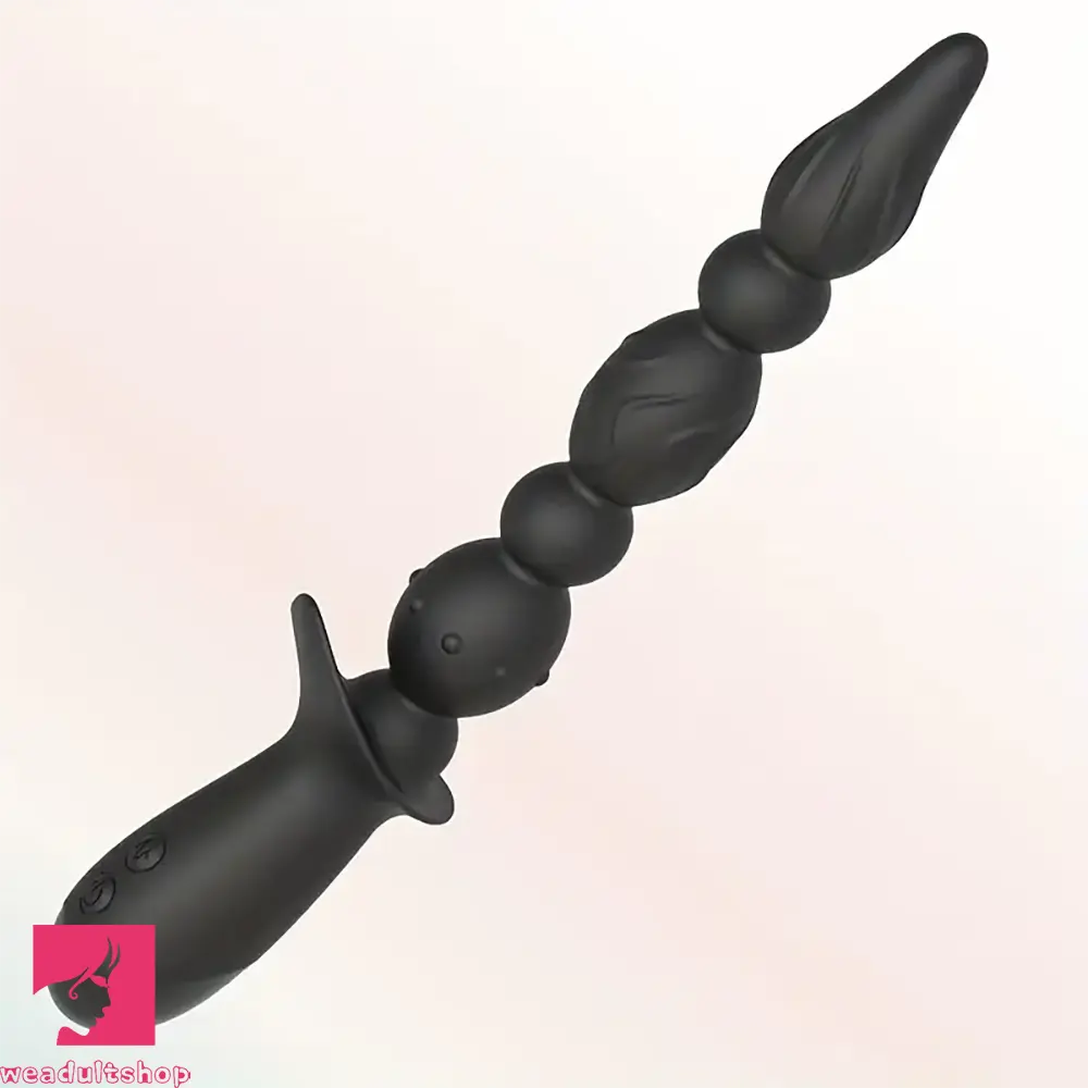 Vibrator posh feel-10.3in Rechargeable Vibrating Anal Plug Dildo Flexible Bullet Penis Vibrator