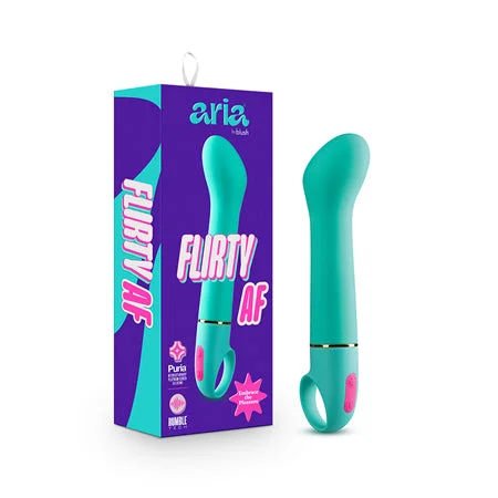 Vibrator extreme power-Aria Flirty AF Silicone G-Spot Vibrator Teal