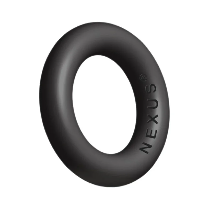 cock ring triple play-Nexus Enduro+ Thick Silicone Cock Ring - Black