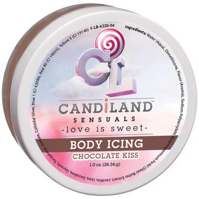 Vibrating wands for mild fun-Candiland Sensuals Body Icing  - Chocolate Kiss - 1.70 Oz.