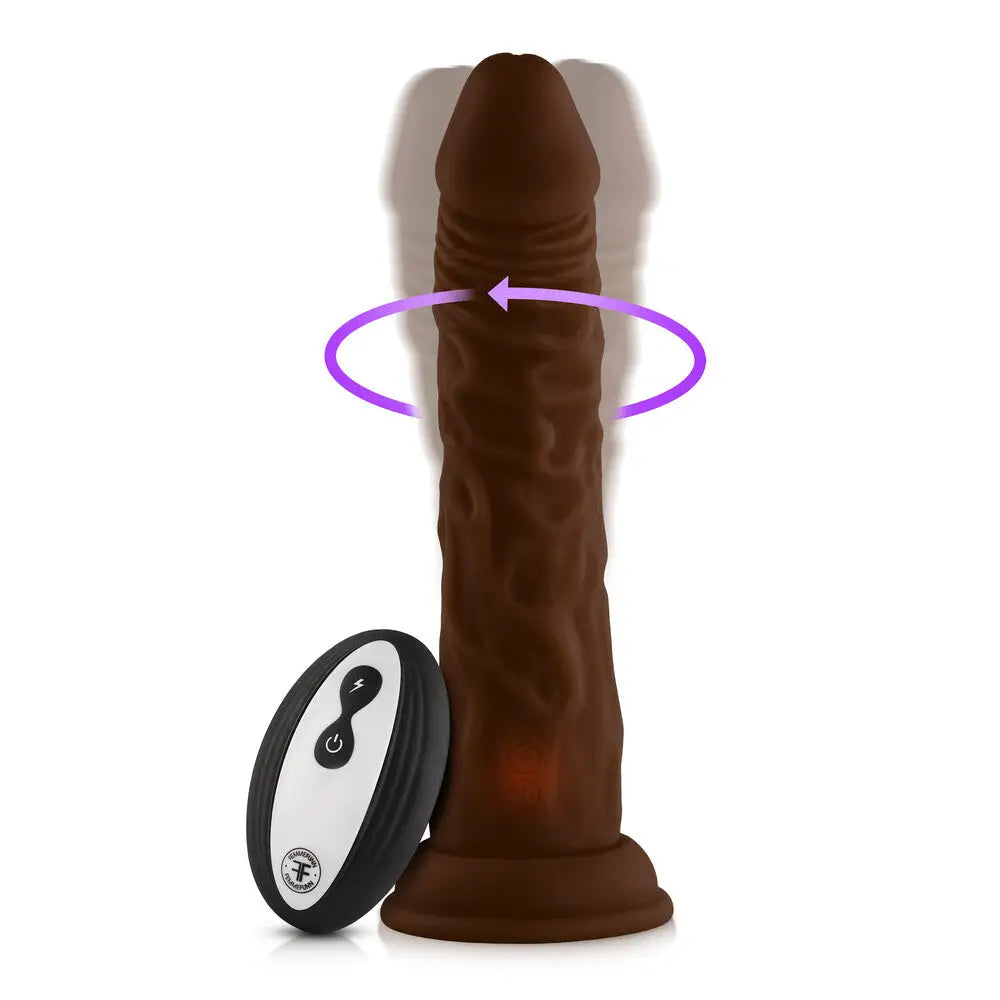 Vibrator high want-Femmefunn Silicone Flesh Brown Rechargeable Penis Vibrator