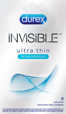 Thrusting anal vibes-Durex Invisible 8 Pack