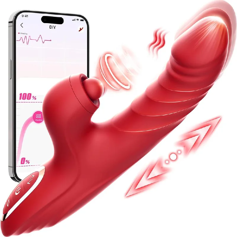 Vibrator long jolt-Rabbit Sucking Vibrator with 10 Vibrating 7 Thrust Modes with Licking #Foreplay #Bathroom