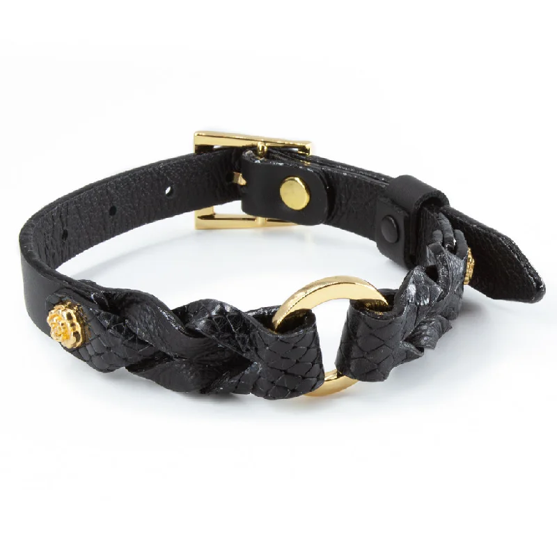 BDSM toy restraint concepts-Stockroom x Melanie Rose Collar, Black Exotic