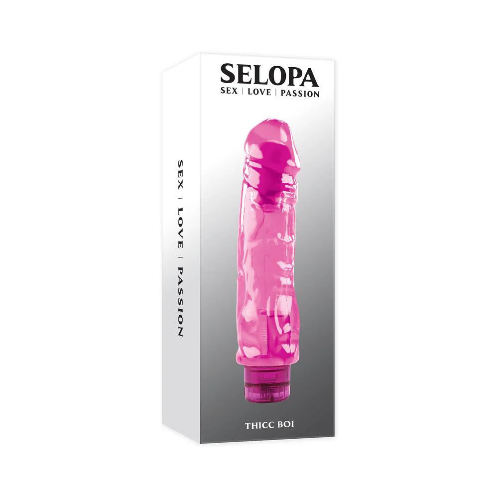 arched-dildo-Selopa Thicc Boi Vibrating Vibe Rubber