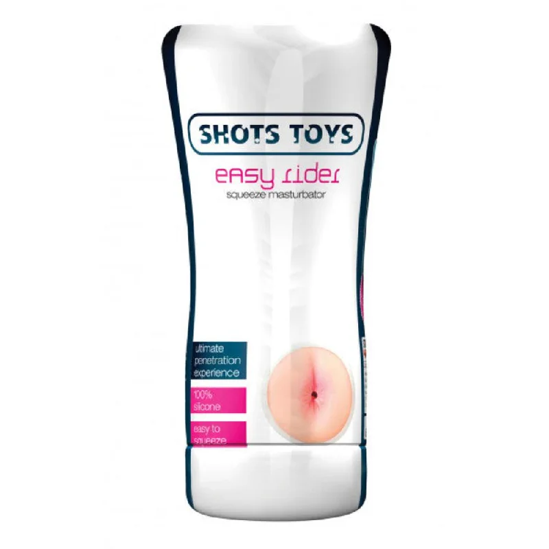 Sex toys with hard silicone-Shots Toys Easy Rider Squeeze ''Butt Hole'' Stroker