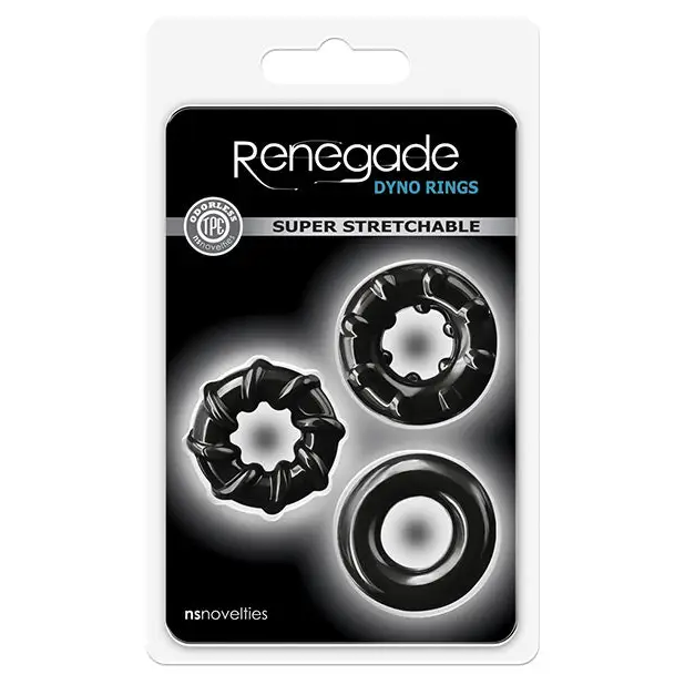 cock ring make or break-Renegade Dyno Rings 3-Pack Black