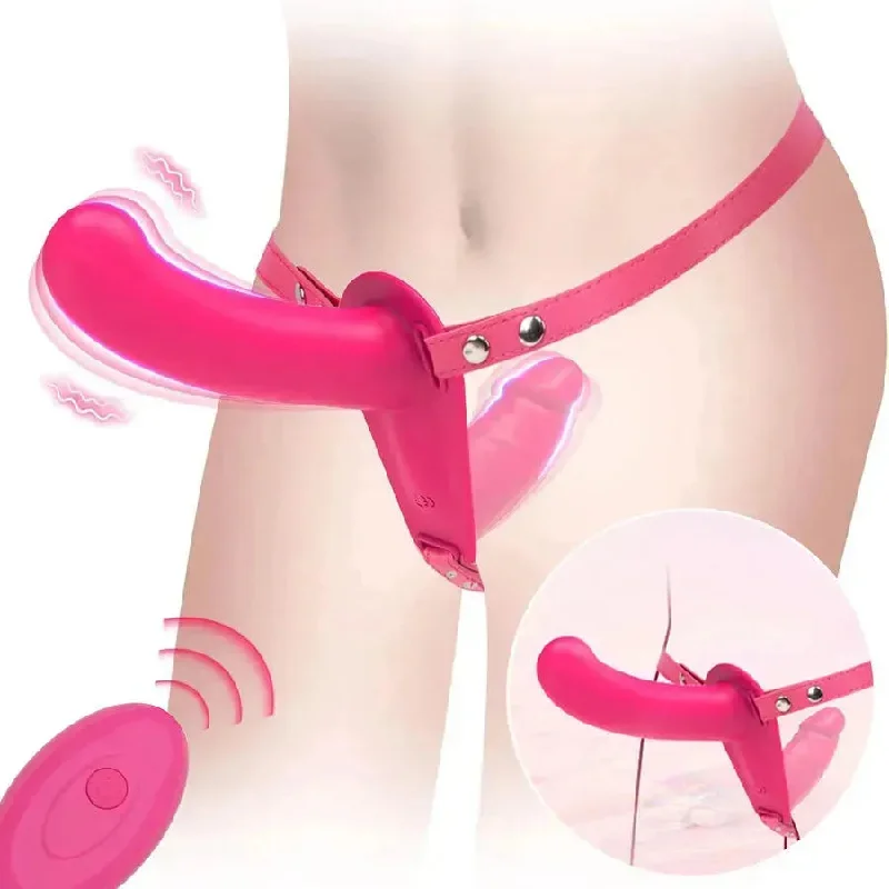 Vibrator broad range-Remote Wearable Lesbian Strap On Vibrator