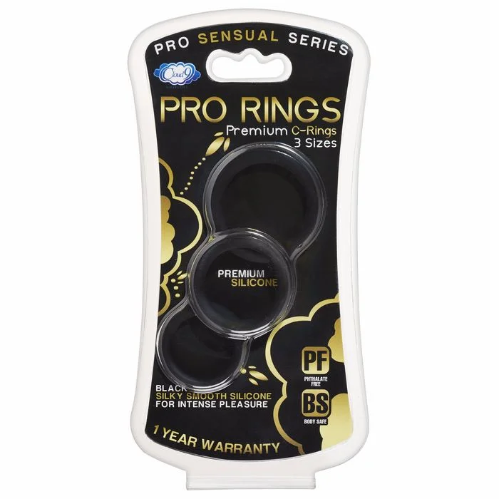 cock ring predictions-Pro Sensual Silicone Cock Ring 3 Pack - Black