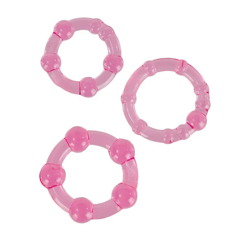 cock ring workarounds-Silicone Island Rings-pink