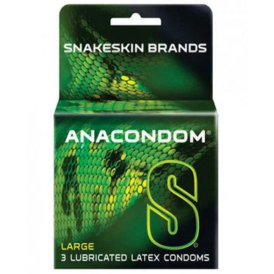 Flexible G-spot dildos-Snakeskin Anacondom - 3 Pack