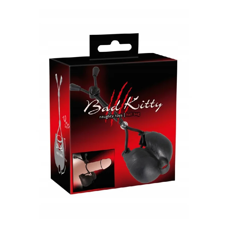 cock ring premium standard-Bad Kitty Testicle Bag with Loop